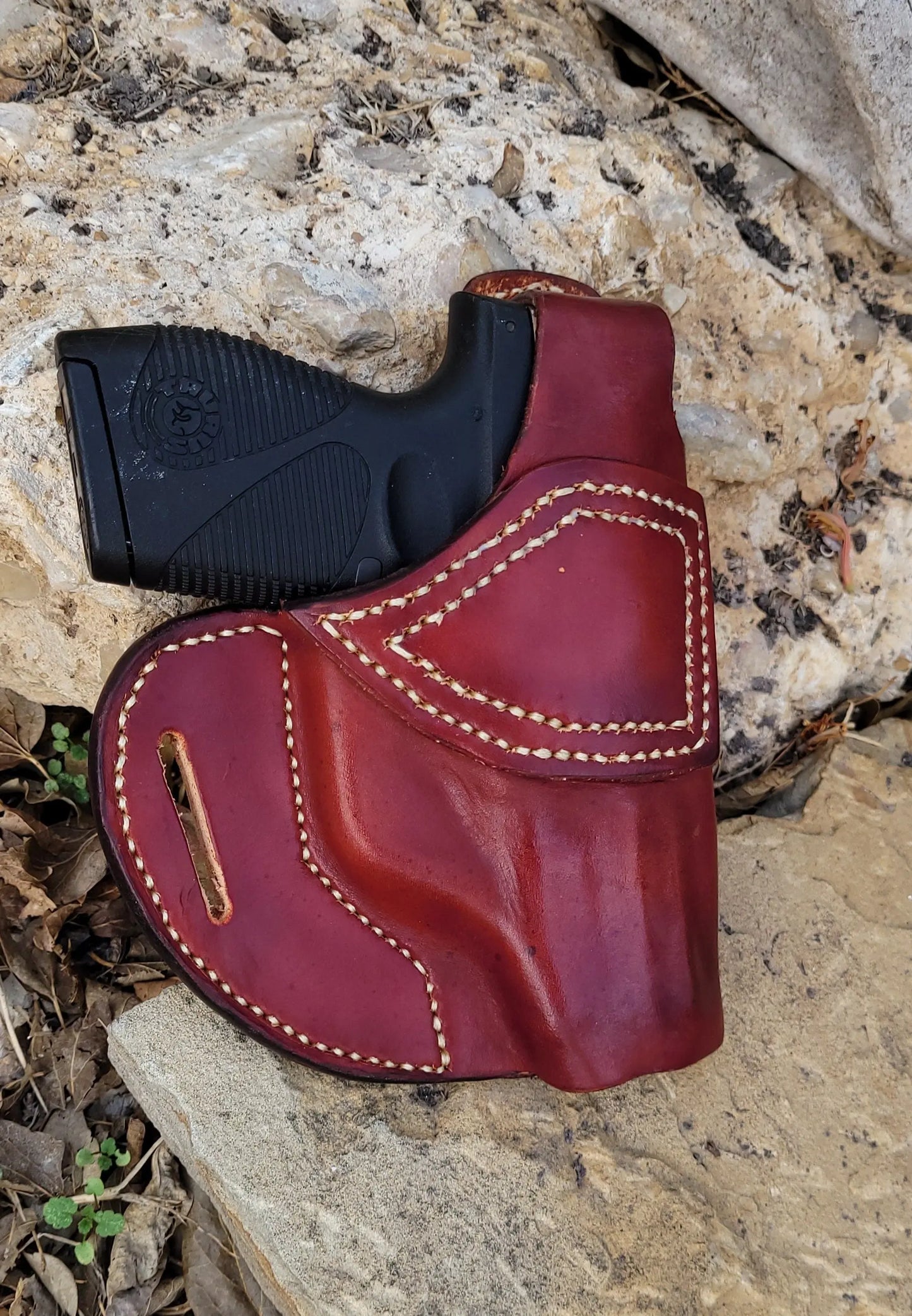 Open Carry Holster with Thumb Break, OWB Holster, Leather Holster, Holster, EDC AnchorsAweighLeather