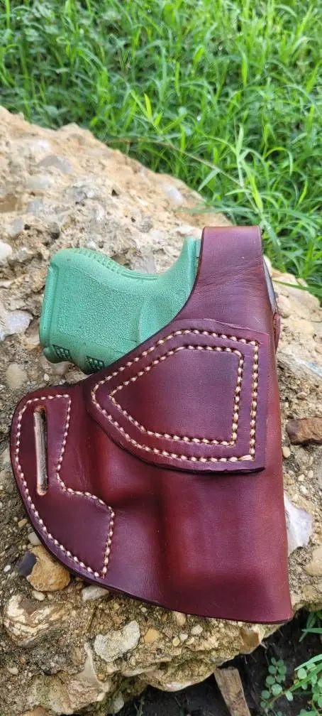 Open Carry Holster with Thumb Break, OWB Holster, Leather Holster, Holster, EDC AnchorsAweighLeather