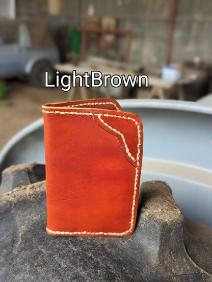 Leather Bifold Wallet, Minimalist Leather Wallet AnchorsAweighLeather