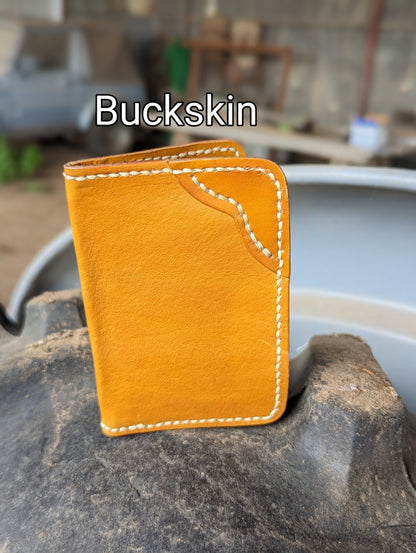 Leather Bifold Wallet, Minimalist Leather Wallet AnchorsAweighLeather
