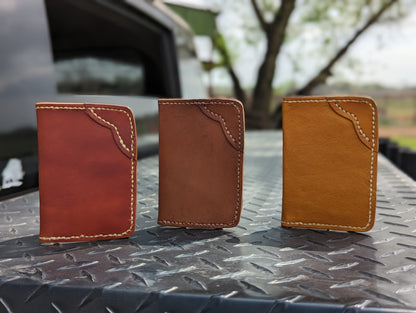 Leather Bifold Wallet, Minimalist Leather Wallet AnchorsAweighLeather