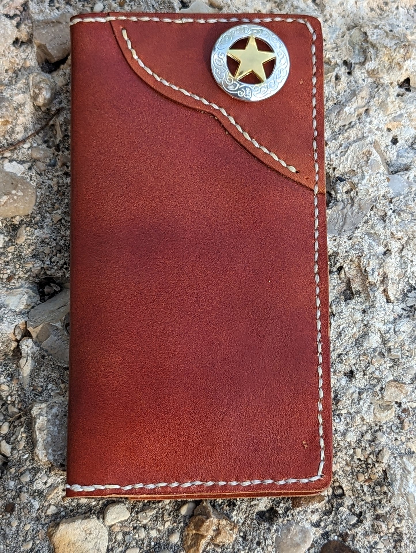 Roper Wallet, Long Wallet, San Antone II Roper Wallet, Wallet, EDC, Men's leather wallet AnchorsAweighLeather