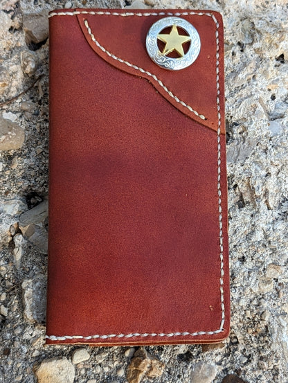 Roper Wallet, Long Wallet, San Antone II Roper Wallet, Wallet, EDC, Men's leather wallet AnchorsAweighLeather