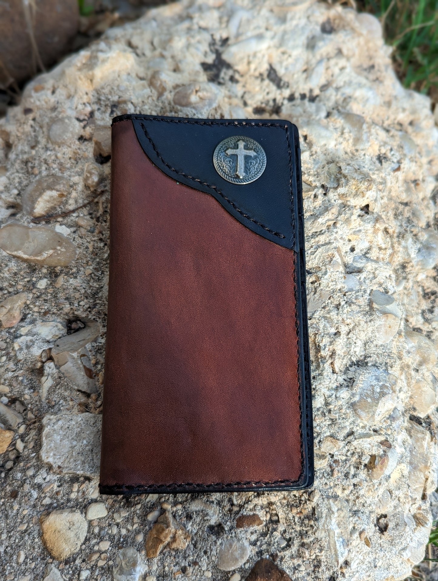 Long Wallet, Mens Wallet, Roper Wallet, leather wallet AnchorsAweighLeather