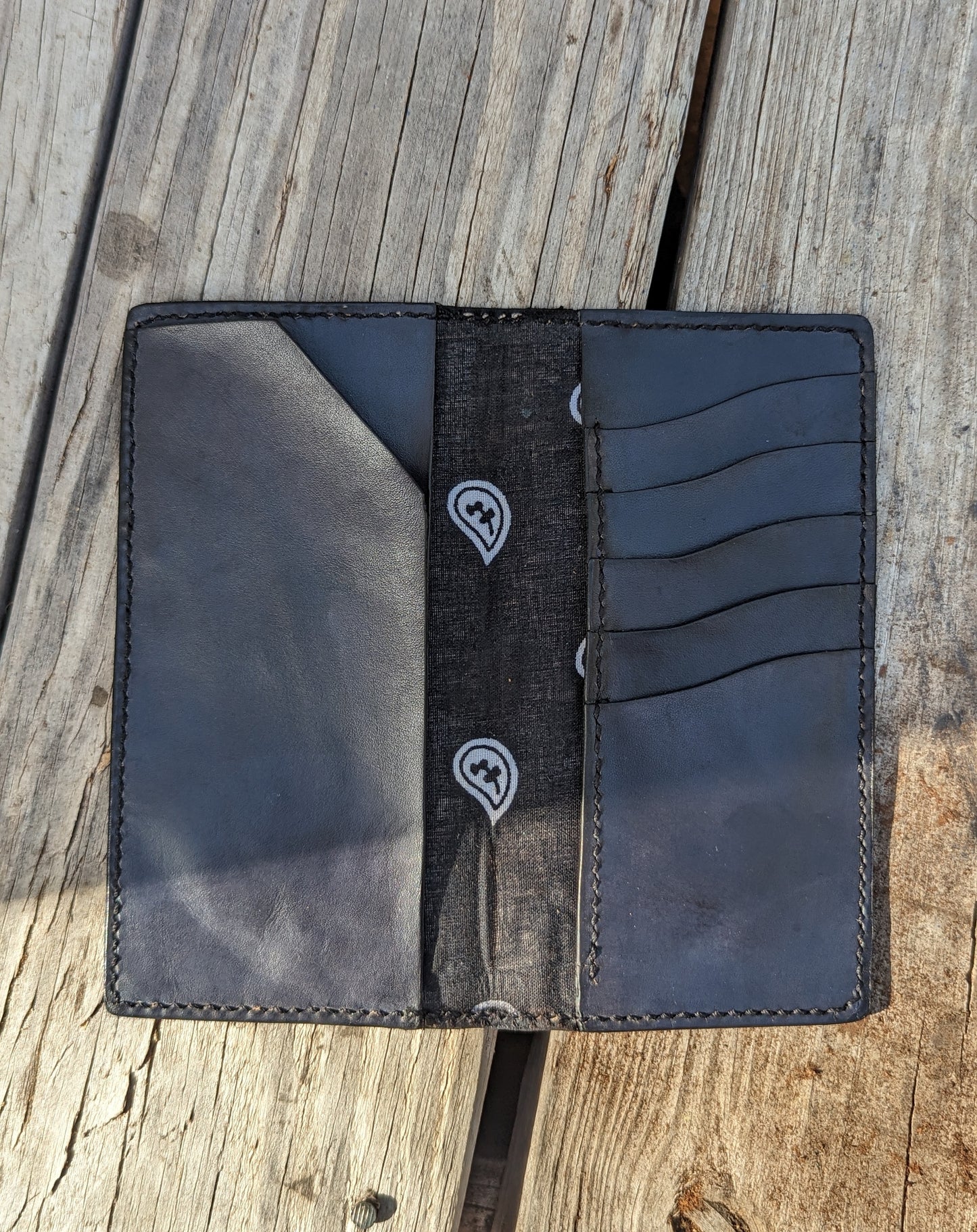 Long Wallet, Mens Wallet, Roper Wallet, leather wallet AnchorsAweighLeather