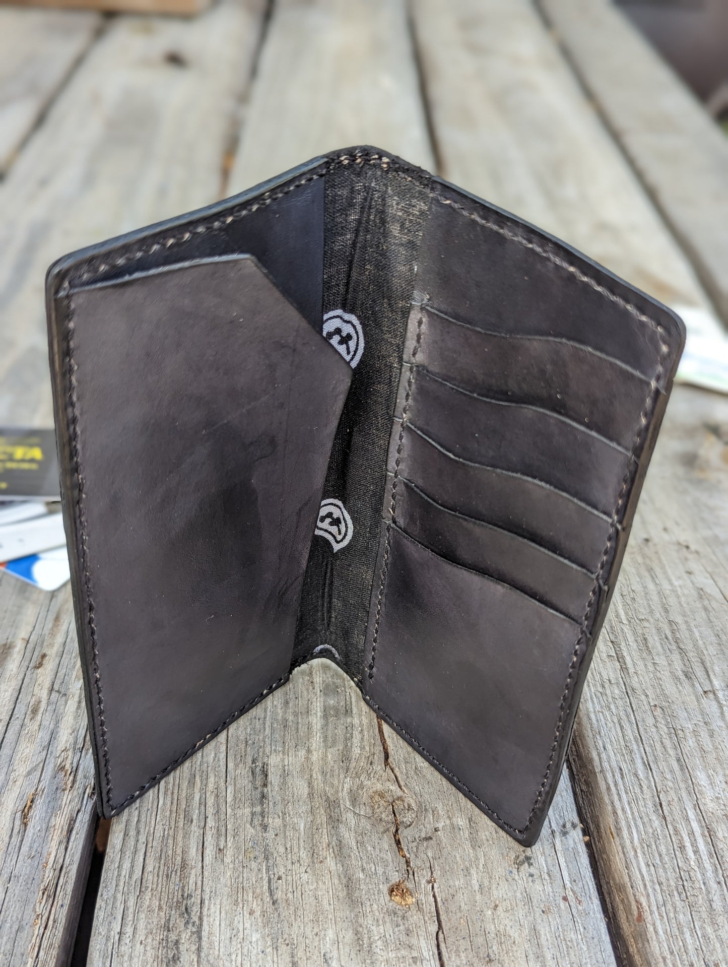 Long Wallet, Mens Wallet, Roper Wallet, leather wallet AnchorsAweighLeather
