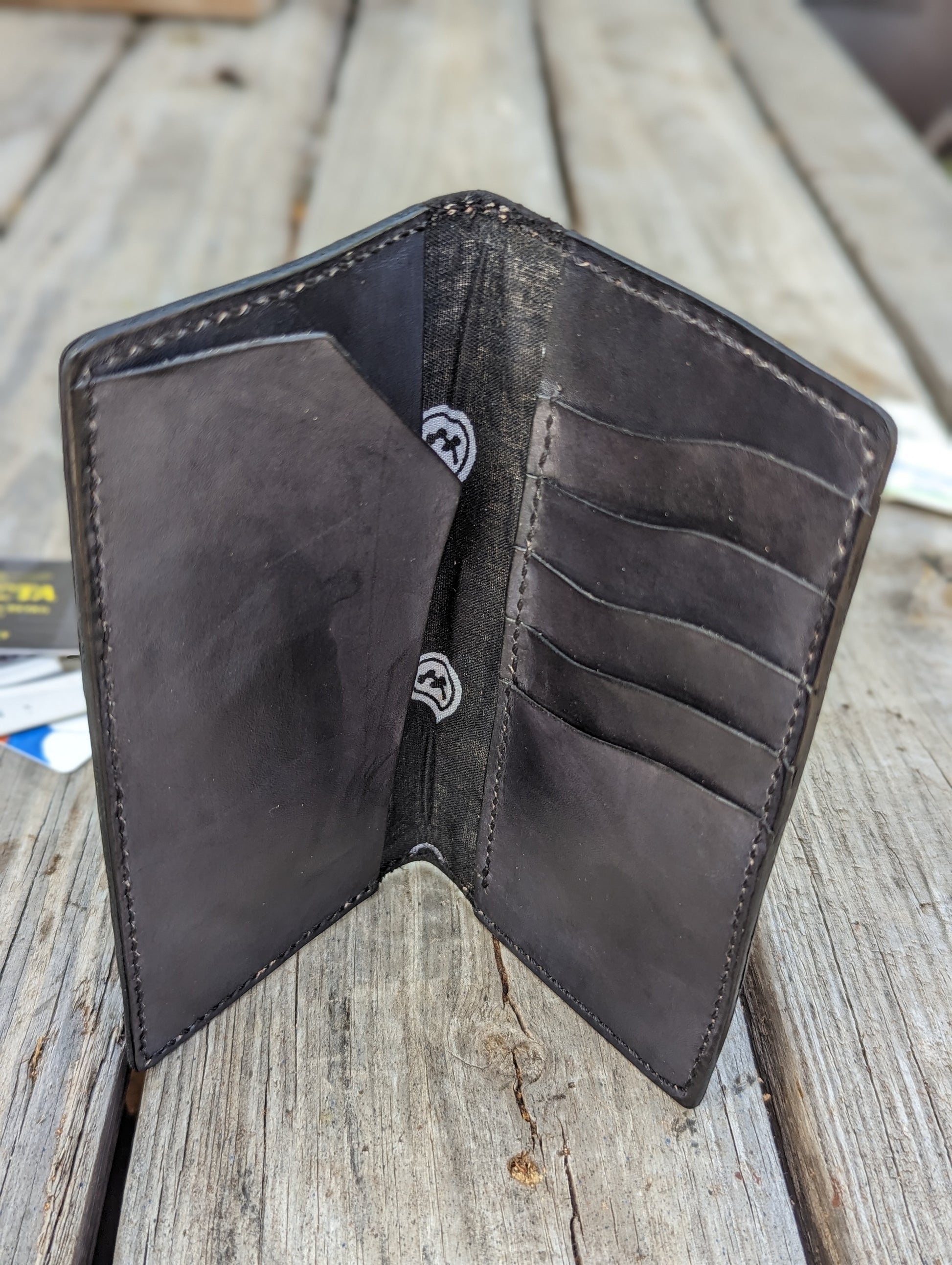 Long Wallet, Mens Wallet, Roper Wallet, leather wallet AnchorsAweighLeather