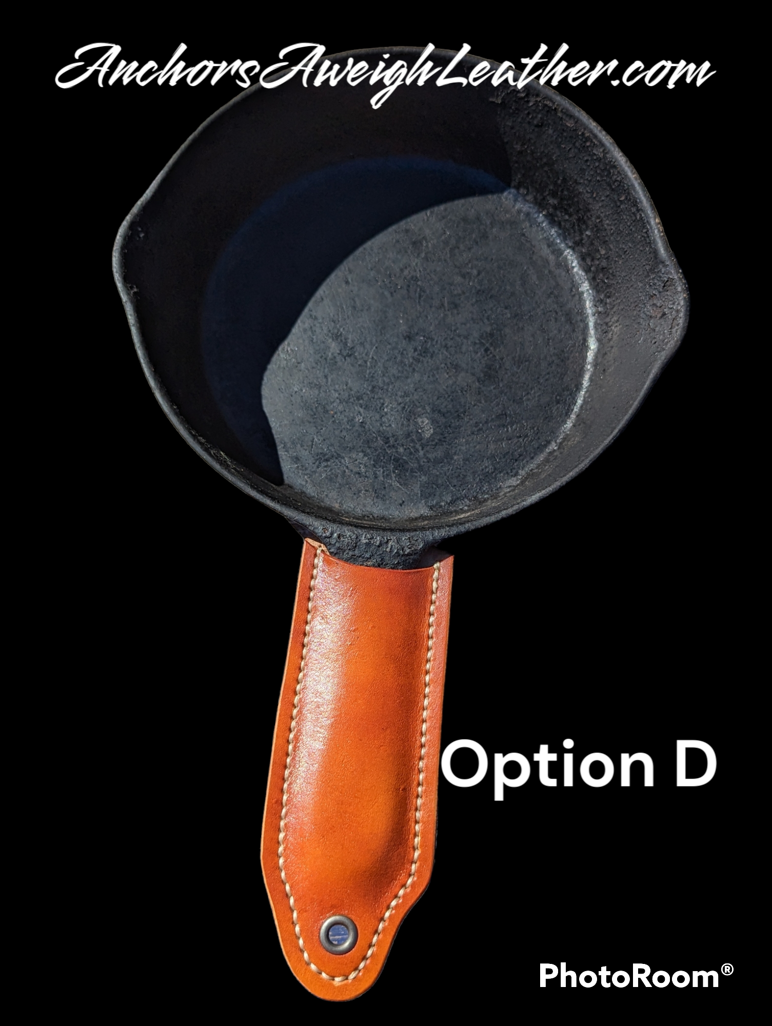 Cast Iron Skillet Leather Handle Cover AnchorsAweighLeather