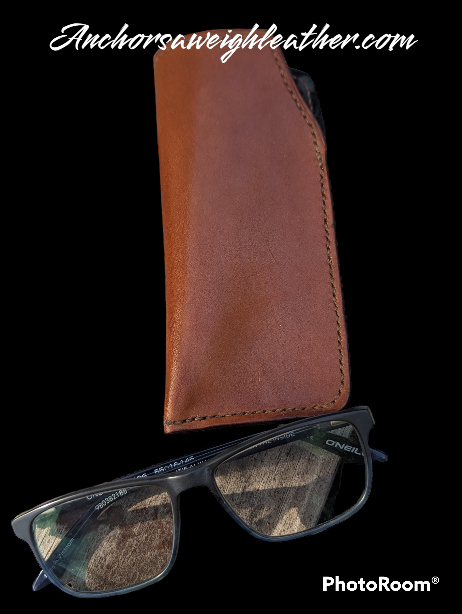 Leather Eyeglass Sleeve, Soft Eyeglass Case, EDC, Eyeglass sleeve, Leather eyeglass protector AnchorsAweighLeather