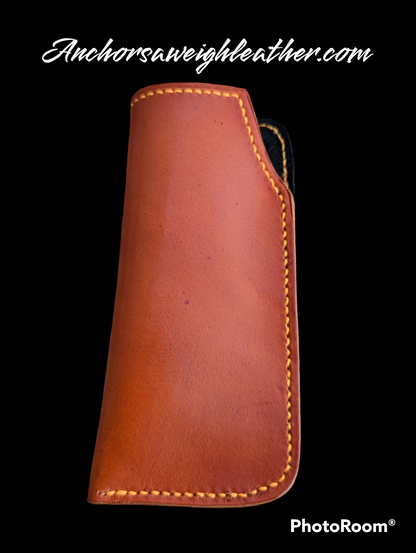 Leather Eyeglass Sleeve, Soft Eyeglass Case, EDC, Eyeglass sleeve, Leather eyeglass protector AnchorsAweighLeather