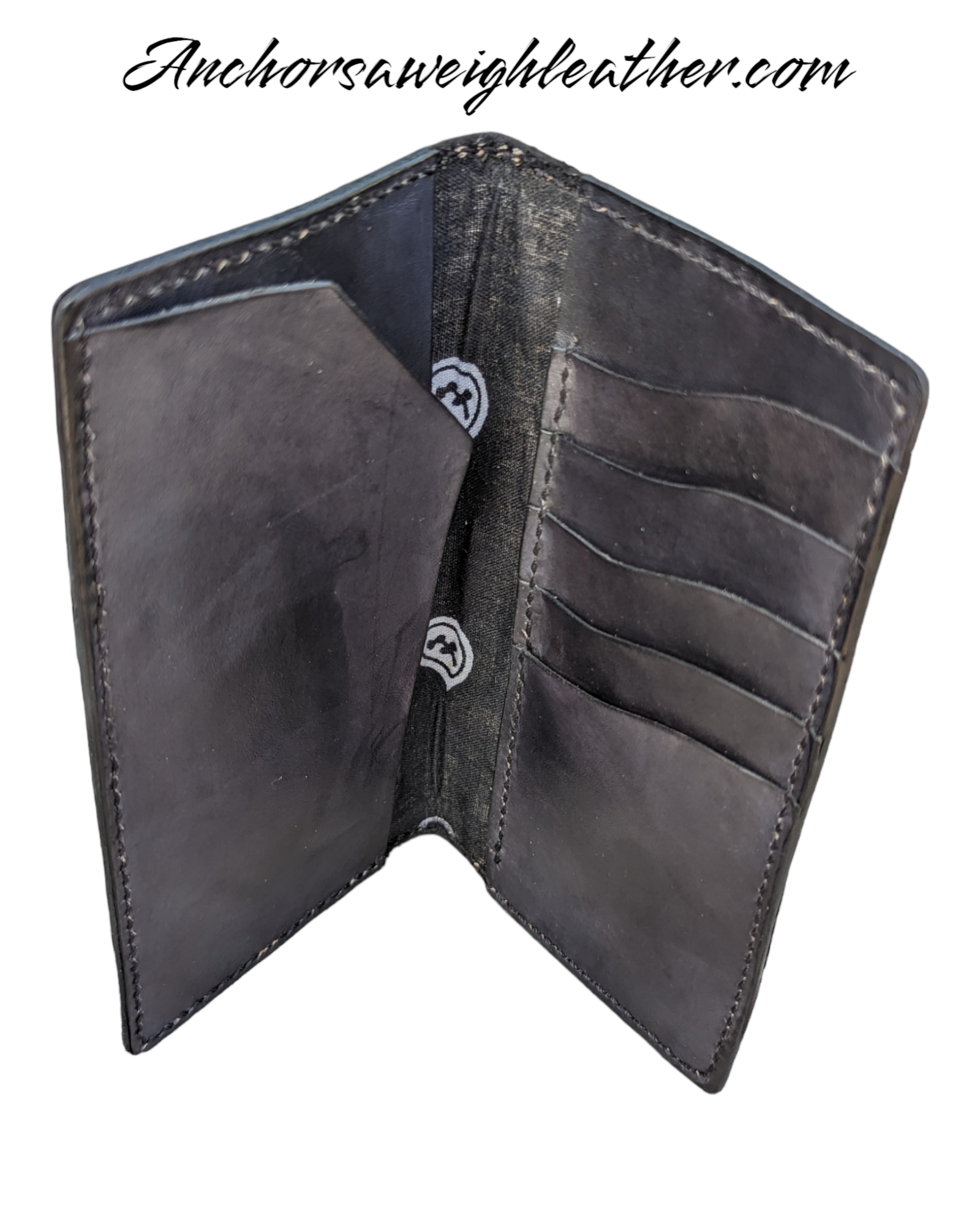 Long Wallet, Mens Wallet, Roper Wallet, leather wallet AnchorsAweighLeather