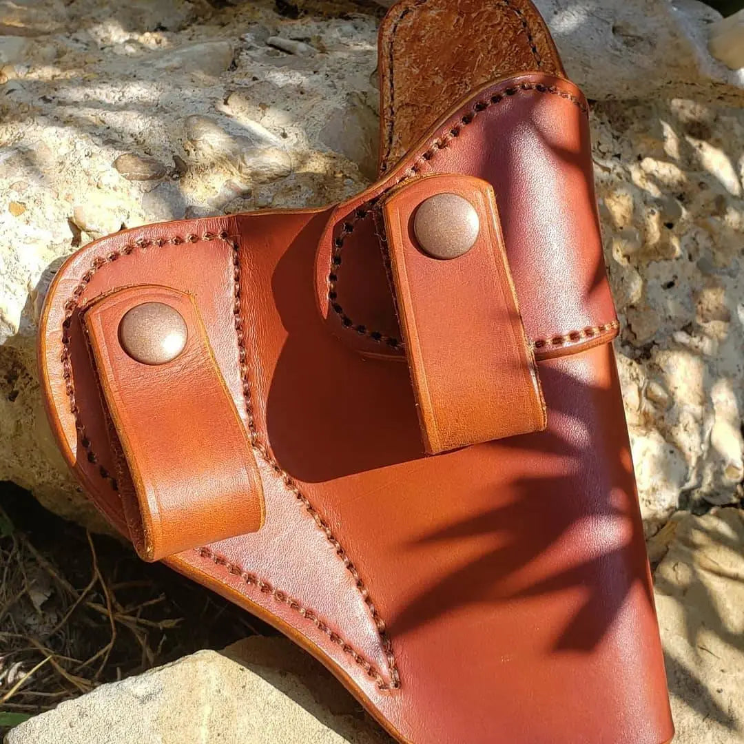 The HOSS IWB Leather Holster, CCW Holster, Leather Holster, Universal Holster, Iwb Holster AnchorsAweighLeather