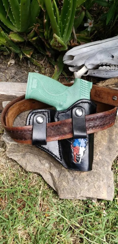 The HOSS IWB Leather Holster, CCW Holster, Leather Holster, Universal Holster, Iwb Holster AnchorsAweighLeather