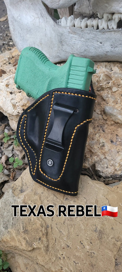 The TEXAS REBEL IWB Conceal Carry Holster AnchorsAweighLeather