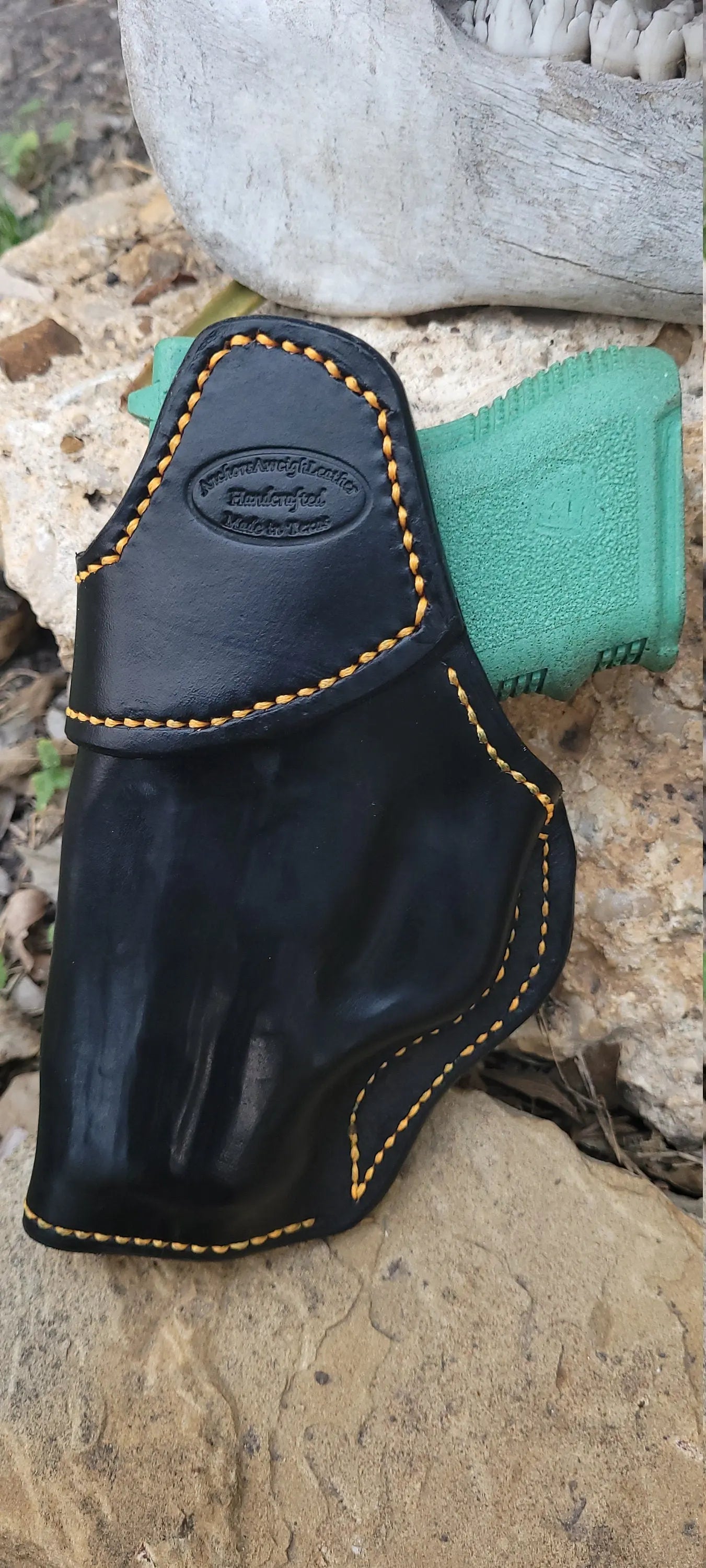 The TEXAS REBEL IWB Conceal Carry Holster AnchorsAweighLeather