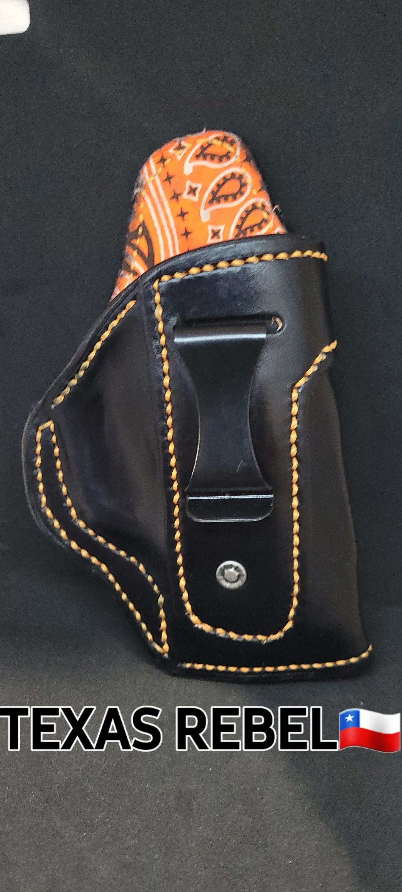 The TEXAS REBEL IWB Conceal Carry Holster AnchorsAweighLeather