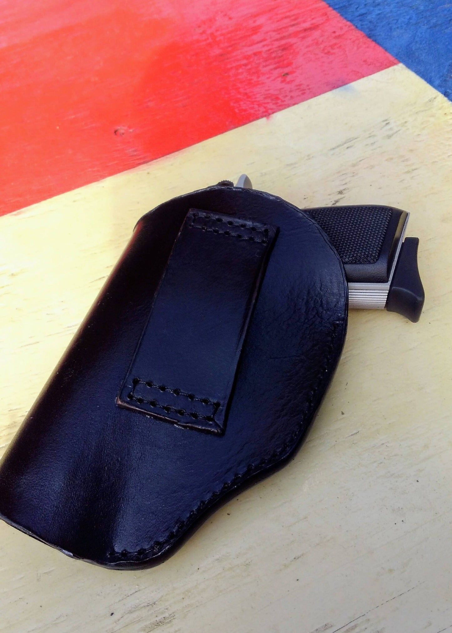 Punisher Skull Back The Blue Gun Holster AnchorsAweighLeather