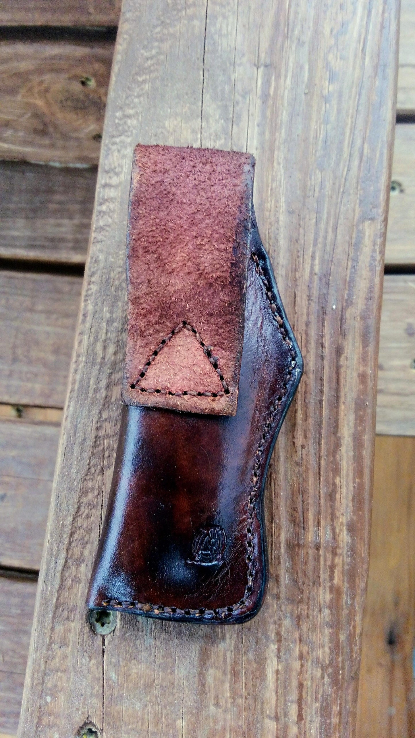 Custom leather knife sheath, case, pocket knife case, EDC AnchorsAweighLeather