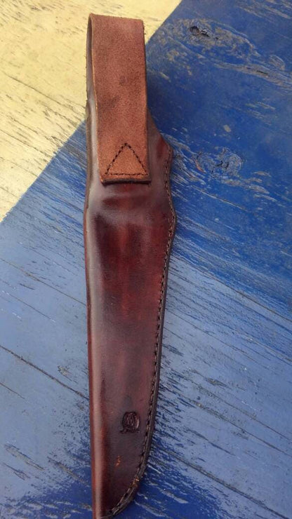 Custom Leather Filet Knife Sheath, Knife Sheath, Filet Knife Sheath AnchorsAweighLeather