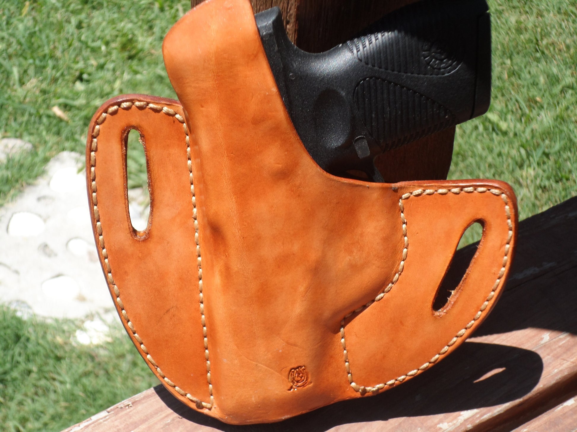 The Rancher Saddle Holster, OWB Holster, Leather Holster, Holster, EDC AnchorsAweighLeather