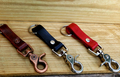 Leather Key Holder, Leather Key Chain, Leather Key Ring, Key Chain, EDC AnchorsAweighLeather