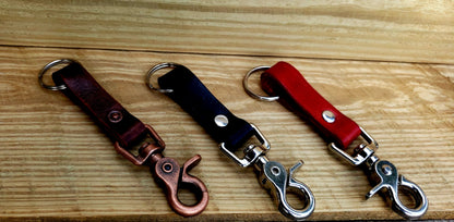 Leather Key Holder, Leather Key Chain, Leather Key Ring, Key Chain, EDC AnchorsAweighLeather