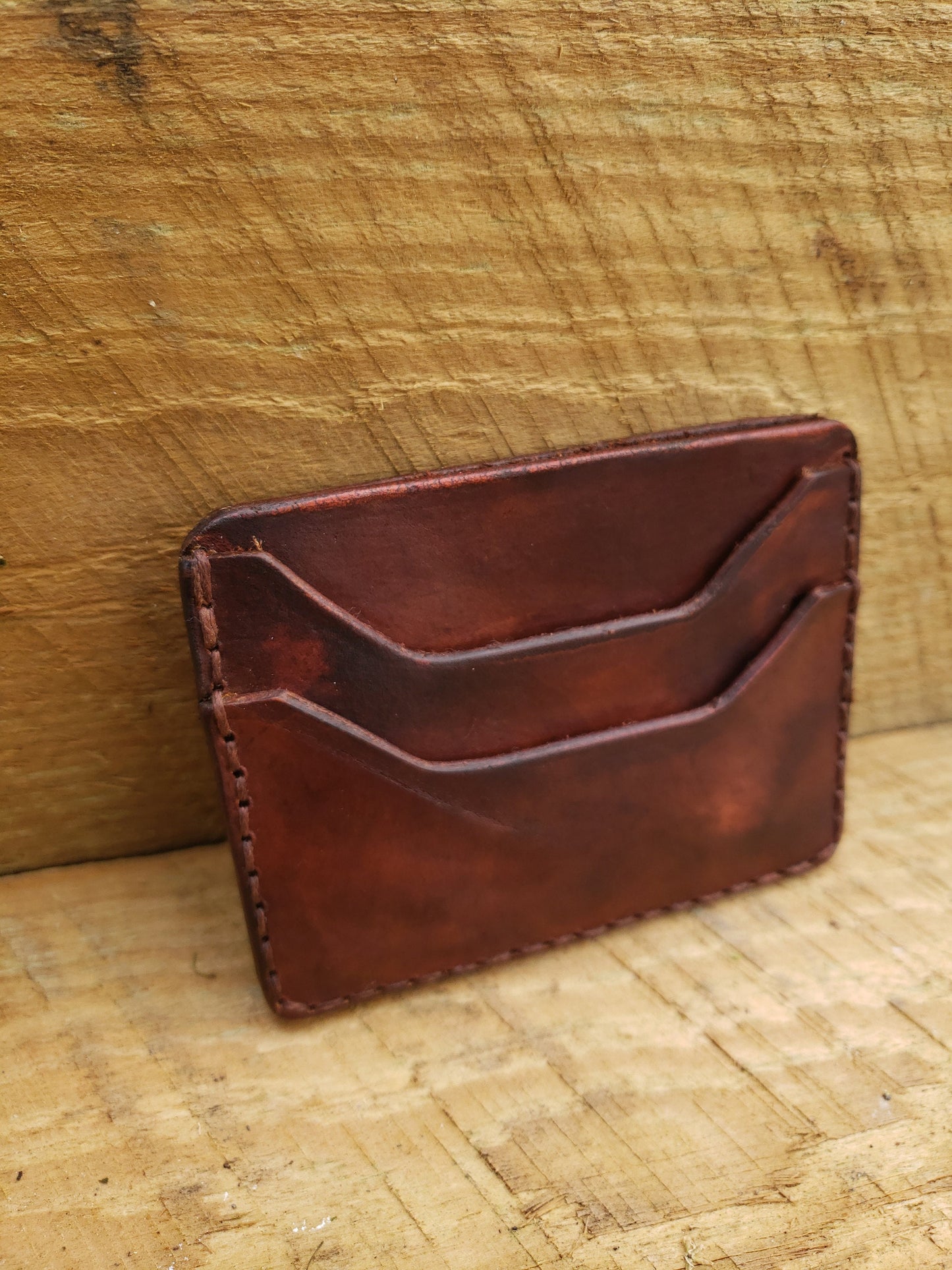 Slim Leather Elite Card Holder, Minimalist Card Wallet, Mens Wallet AnchorsAweighLeather
