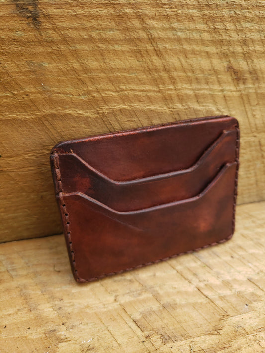 Slim Leather Elite Card Holder, Minimalist Card Wallet, Mens Wallet AnchorsAweighLeather