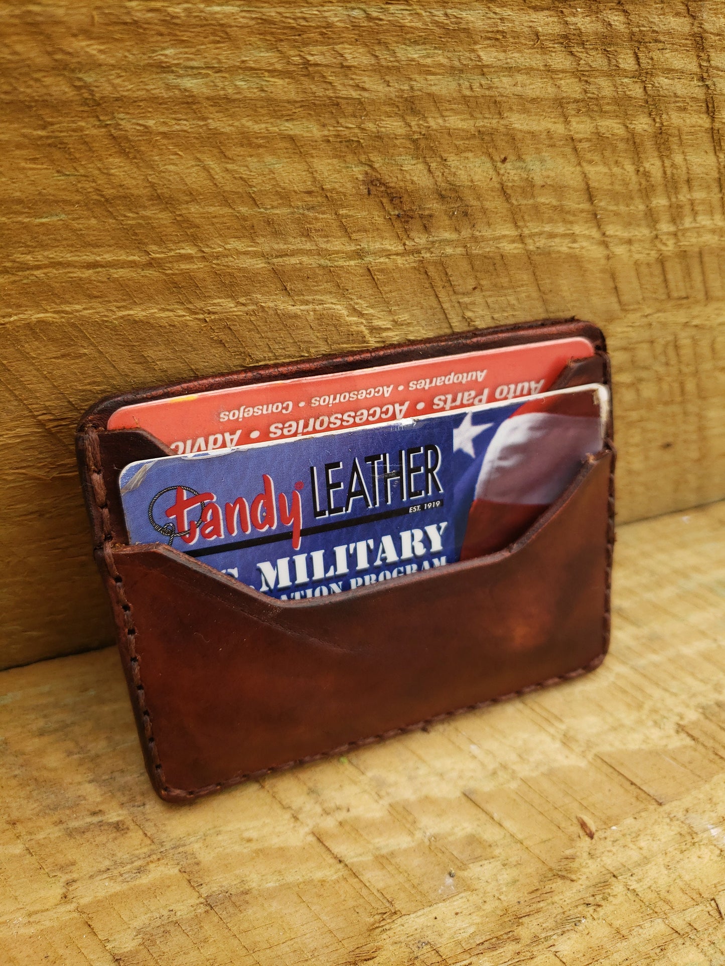 Slim Leather Elite Card Holder, Minimalist Card Wallet, Mens Wallet AnchorsAweighLeather