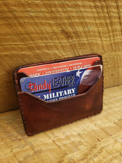 Slim Leather Elite Card Holder, Minimalist Card Wallet, Mens Wallet AnchorsAweighLeather