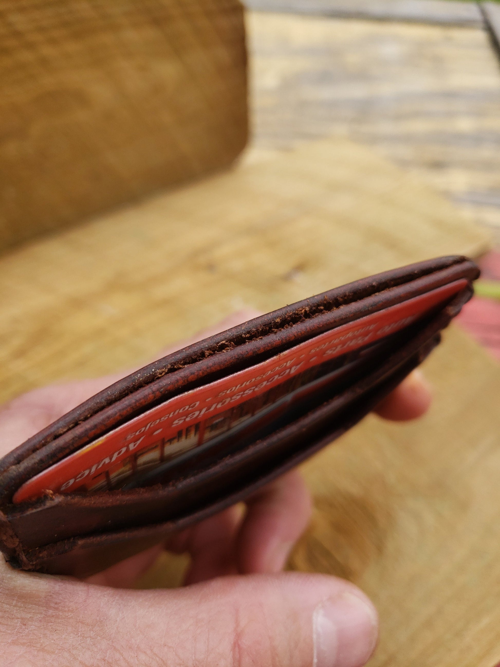 Slim Leather Elite Card Holder, Minimalist Card Wallet, Mens Wallet AnchorsAweighLeather