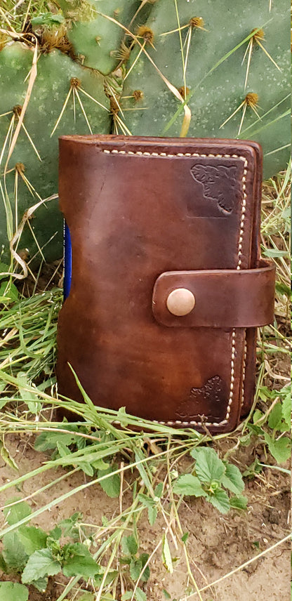 Leather Journal, Field Notes Wallet AnchorsAweighLeather