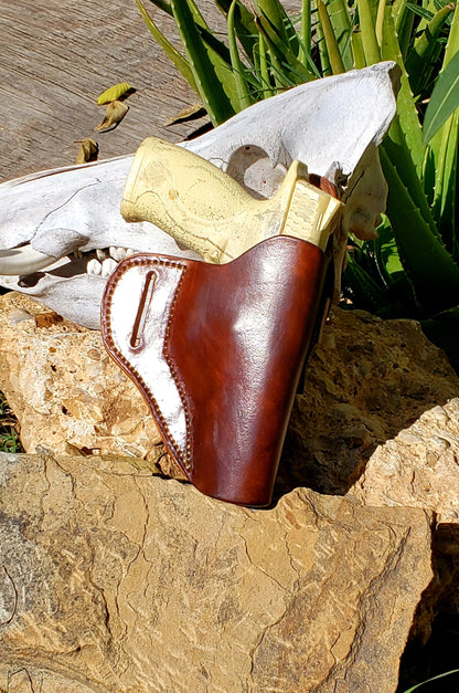 OWB Leather Holster, Avenger Holster, Leather Holster AnchorsAweighLeather