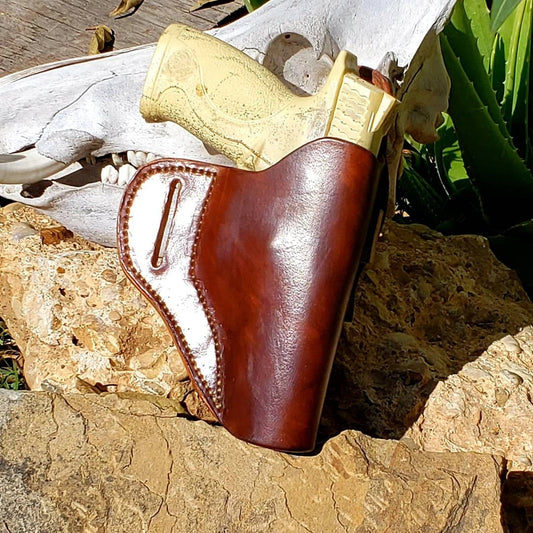 OWB Leather Holster, Avenger Holster, Leather Holster AnchorsAweighLeather