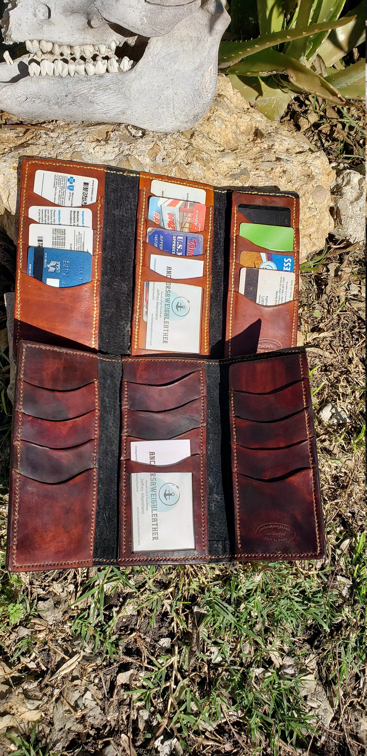 Roper Inspired Trifold Wallet, Trifold Wallet, Alta Edition Trifold Wallet, Wallet, EDC AnchorsAweighLeather