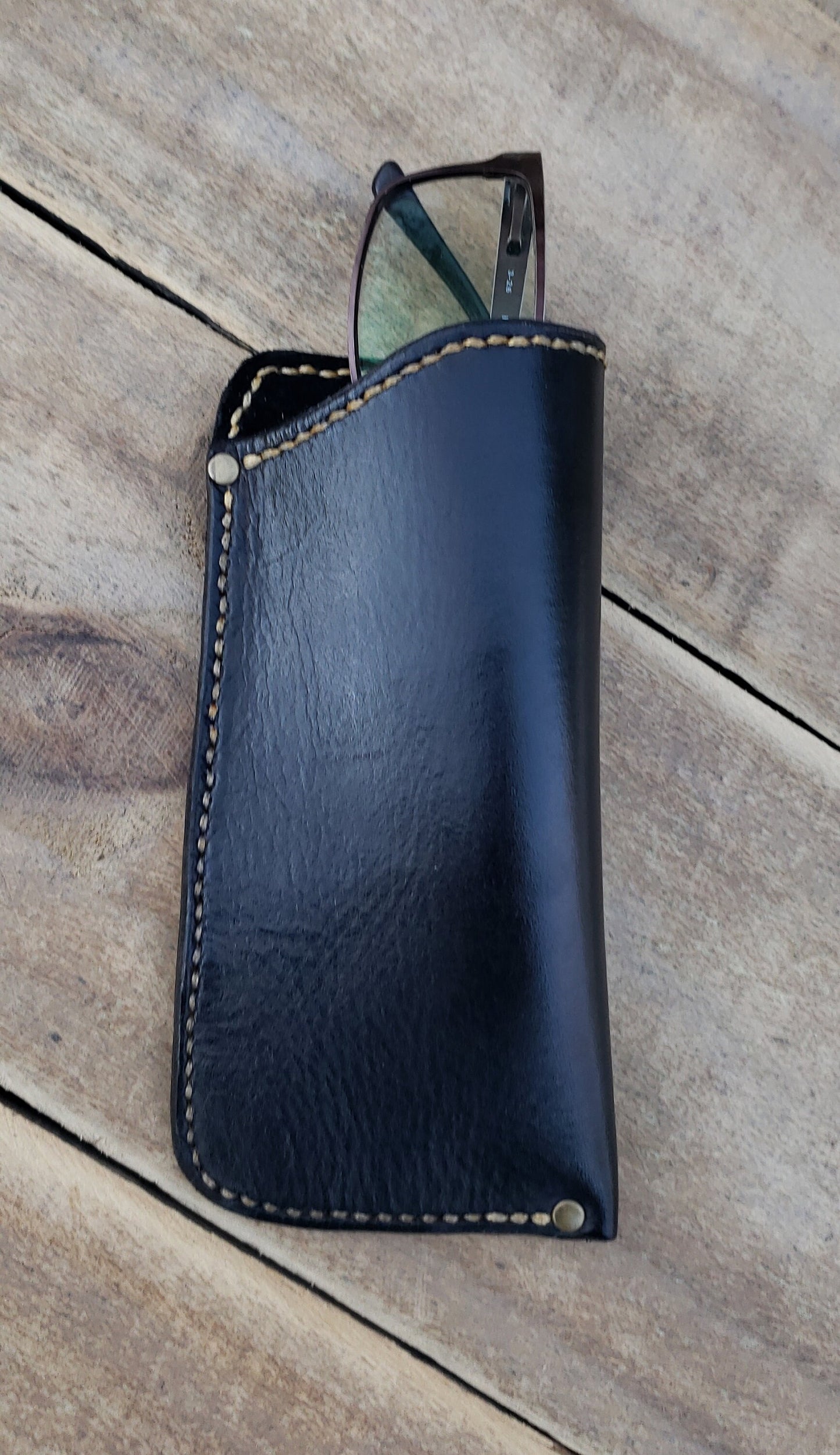 Leather Eyeglass Sleeve, Soft Eyeglass Case, EDC, Eyeglass sleeve, Leather eyeglass protector AnchorsAweighLeather