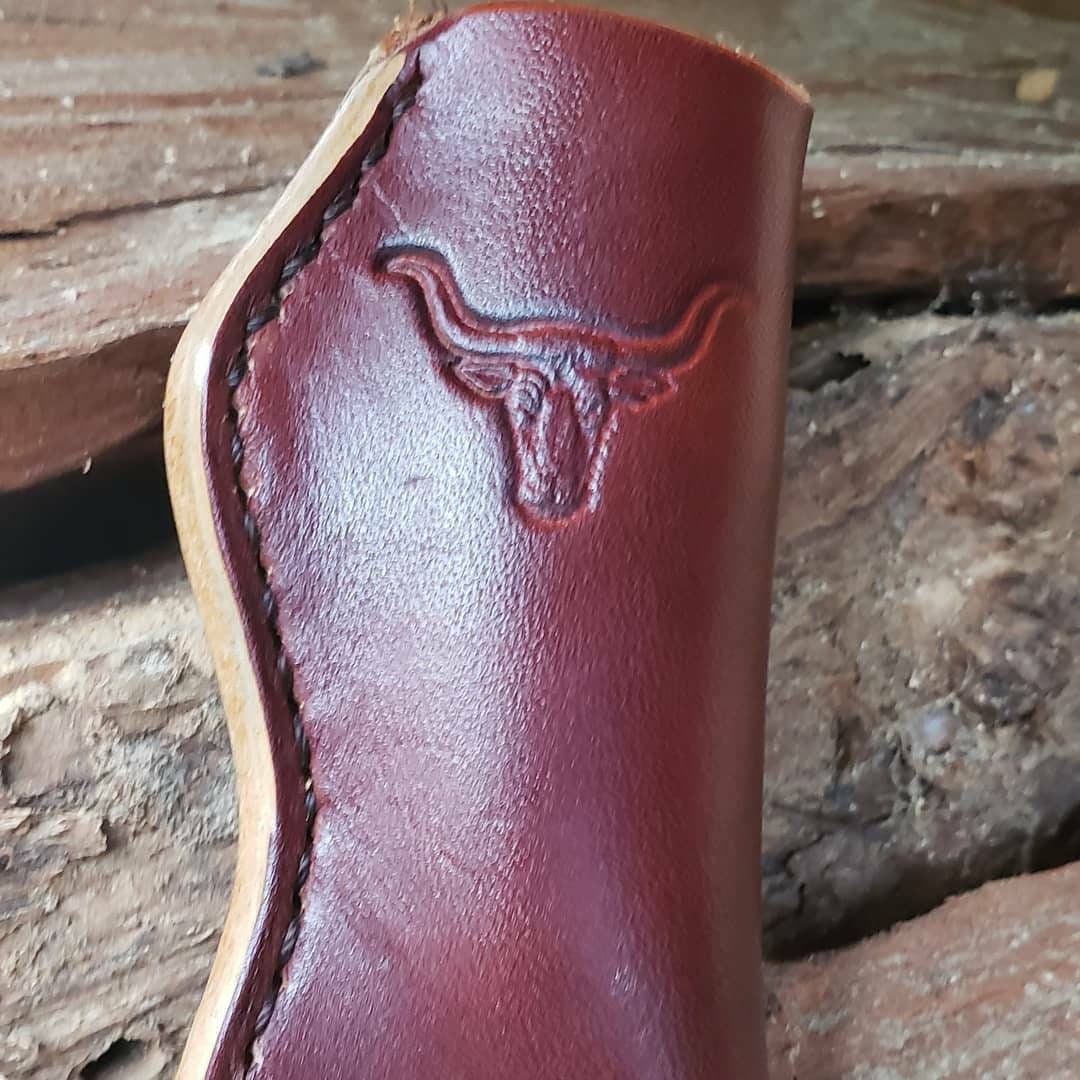Custom leather knife sheath, case, pocket knife case, EDC AnchorsAweighLeather