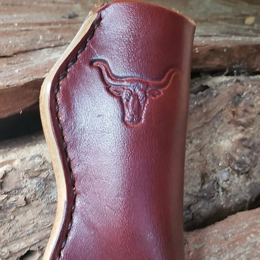 Custom leather knife sheath, case, pocket knife case, EDC AnchorsAweighLeather