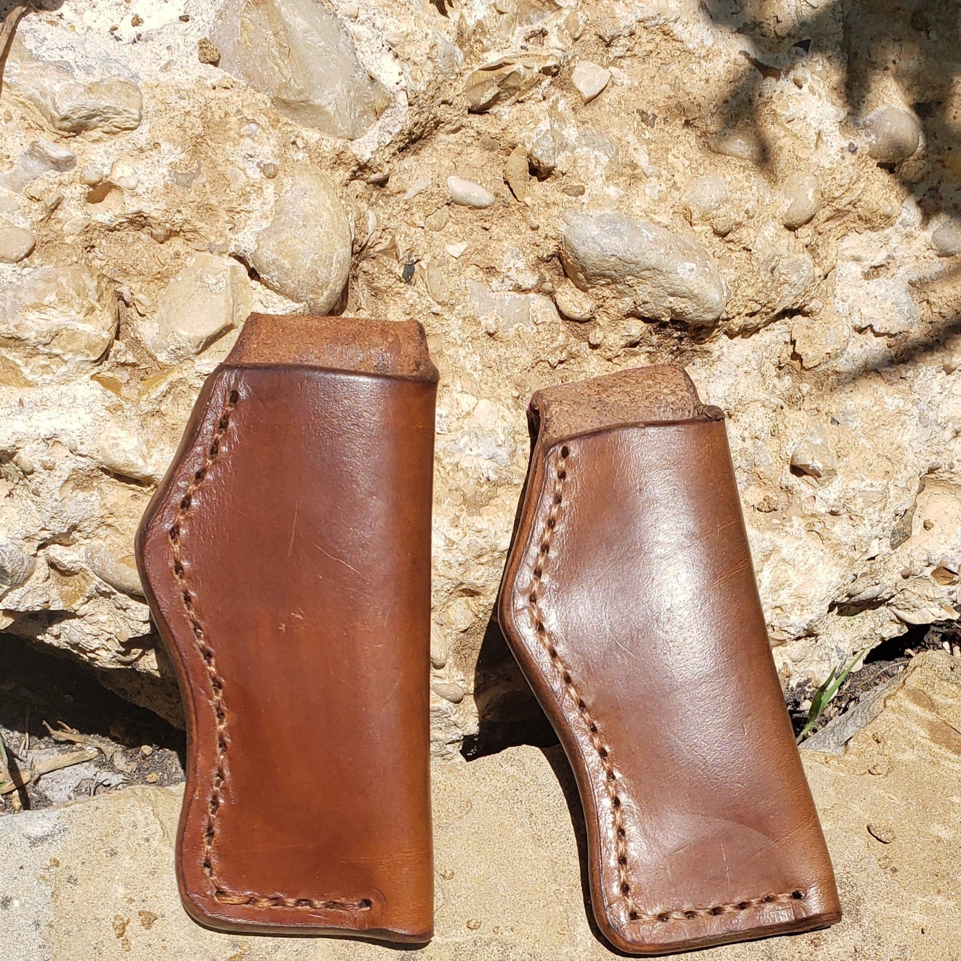 Custom leather knife sheath, case, pocket knife sheath, EDC AnchorsAweighLeather