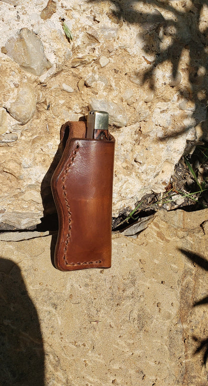 Custom leather knife sheath, case, pocket knife sheath, EDC AnchorsAweighLeather