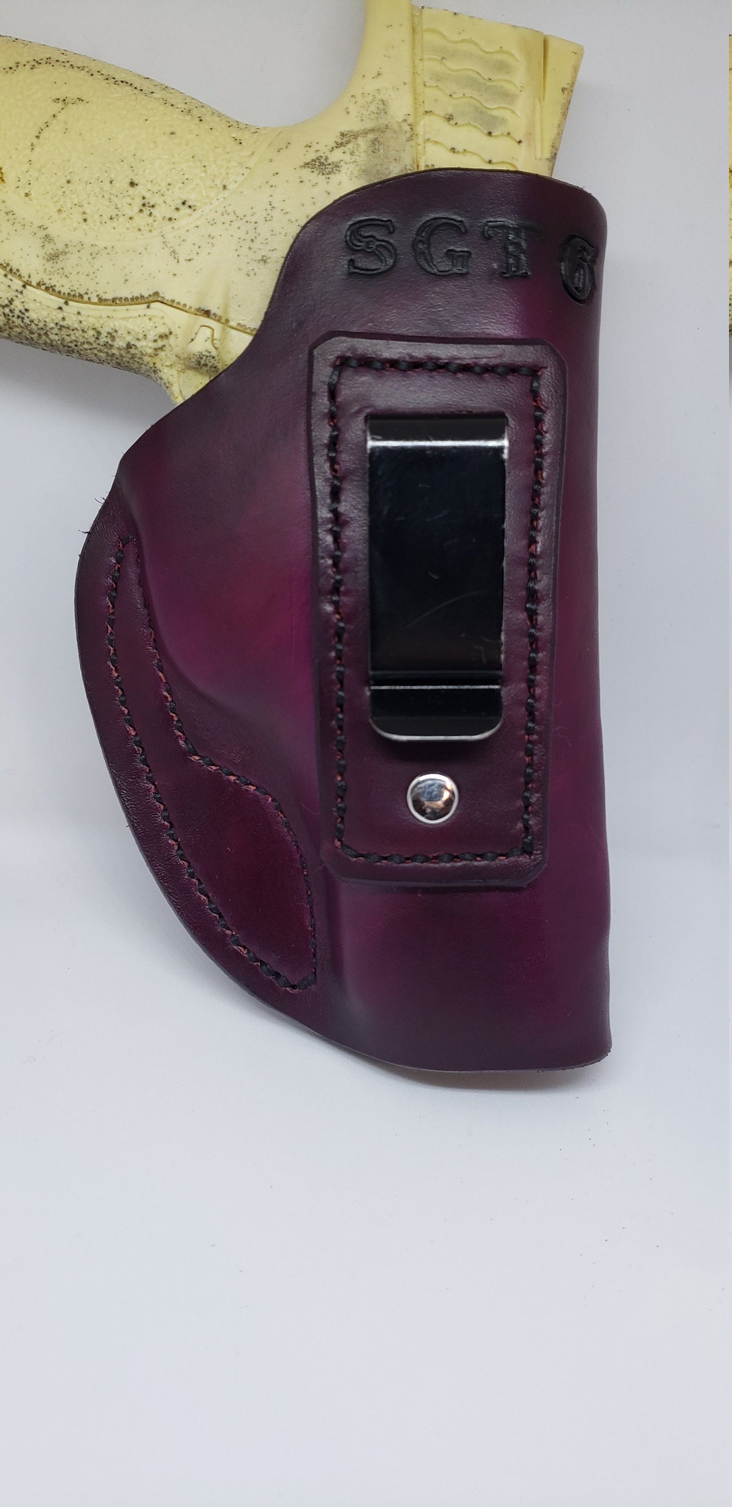 Leather IWB holster, CCW Holster, EDC, Leather Holster, Holster AnchorsAweighLeather