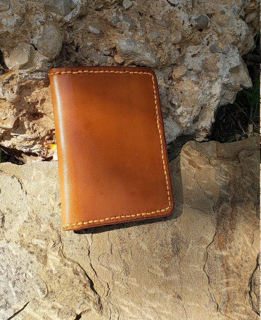 Western Vertical Wallet, Minimalist wallet, EDC, Wallet AnchorsAweighLeather