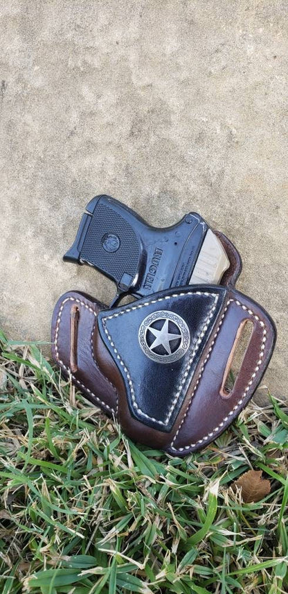 The Cattleman Saddle Holster, Pancake Holster AnchorsAweighLeather