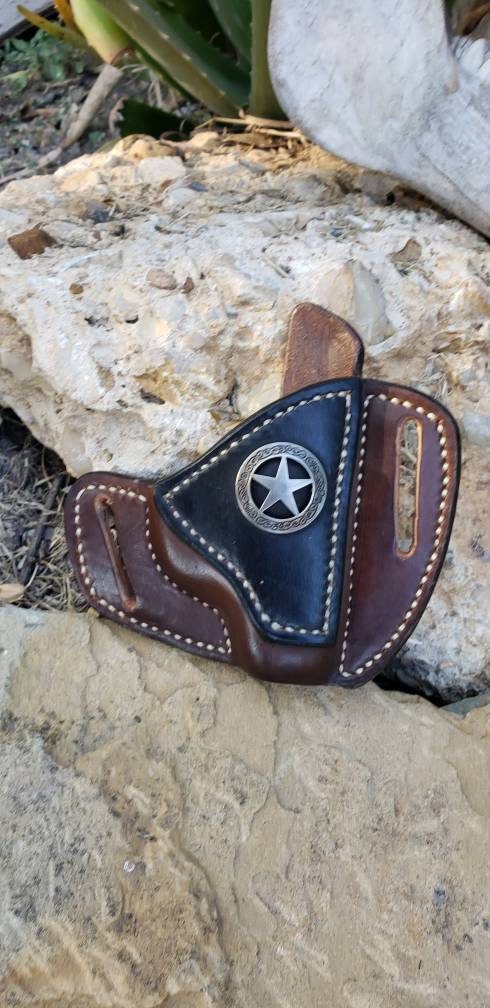 The Cattleman Saddle Holster, Pancake Holster AnchorsAweighLeather