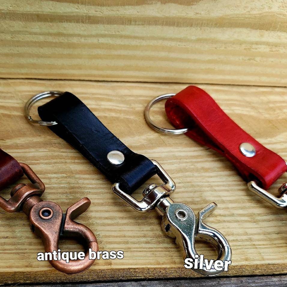 Leather Key Holder, Leather Key Chain, Leather Key Ring, Key Chain, EDC AnchorsAweighLeather
