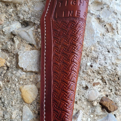 Custom Leather Filet Knife Sheath, Knife Sheath, Filet Knife Sheath AnchorsAweighLeather