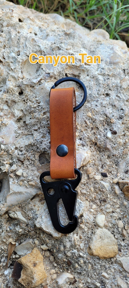 Leather Key Holder, Leather Key Chain, Leather Key Ring, Made in USA, Leather Key Fob AnchorsAweighLeather