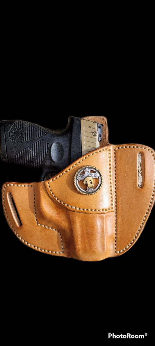 The Rancher Saddle Holster, OWB Holster, Leather Holster, Holster, EDC AnchorsAweighLeather