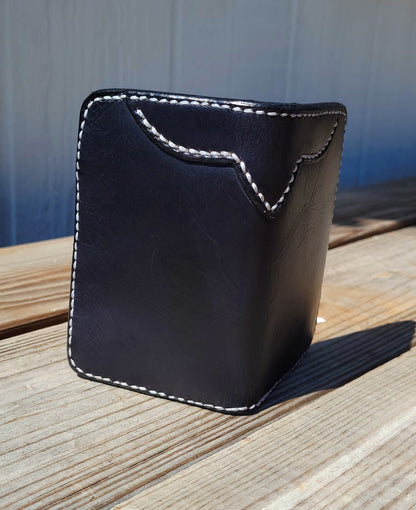 Western Vertical Wallet, Minimalist wallet, EDC, Wallet, The Gentleman Wallet AnchorsAweighLeather