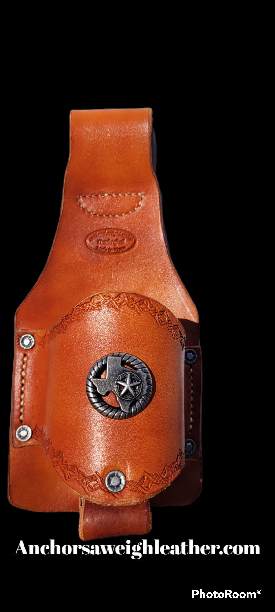 Leather Beer Holster, Beer Accessory, BBQ Accessory AnchorsAweighLeather